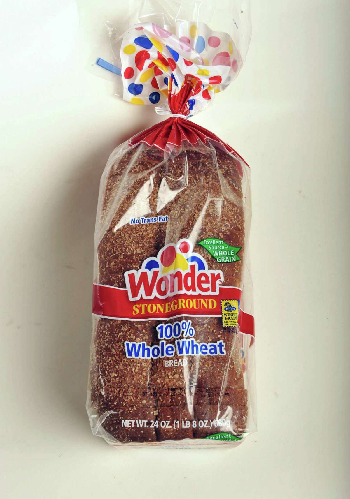 Wonder whole wheat bread in the TU photo studio Wednesday July 18, 2012. (John Carl D'Annibale / Times Union)