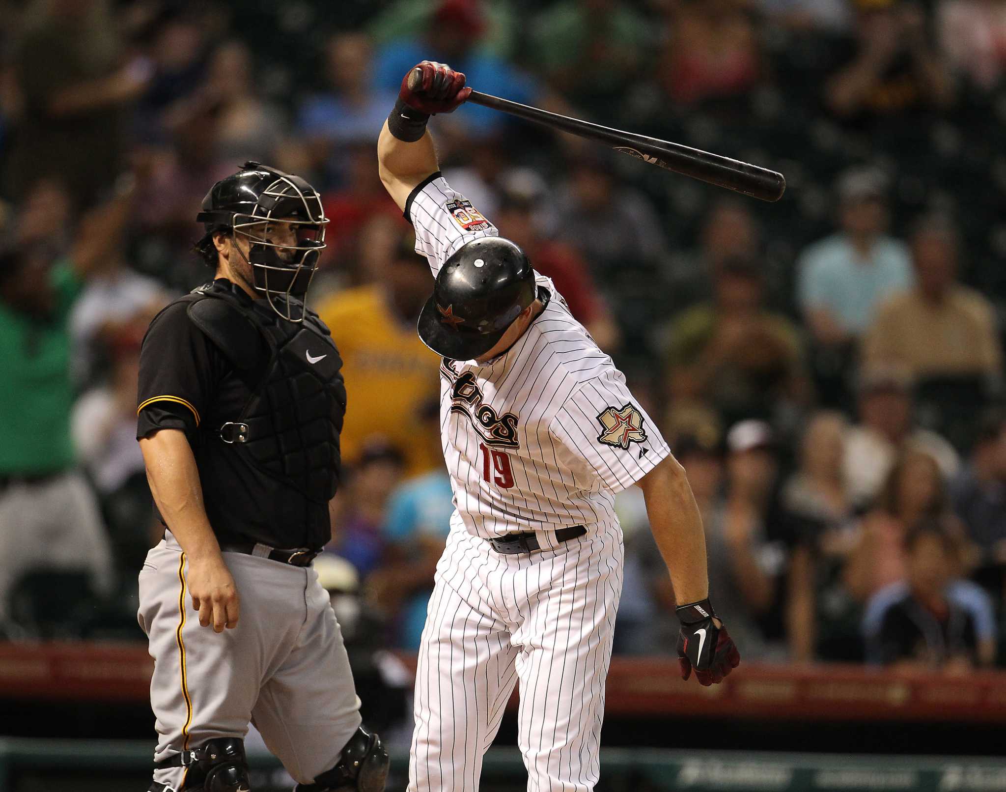 Rookie's first three hits help sink Astros