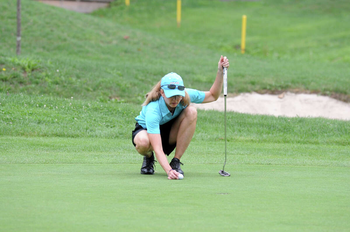 Teresa White in action during the 2012 Stamford Amateur Golf Championship at Sterling Farms Golf Course in Stamford, Conn., July 29, 2012.