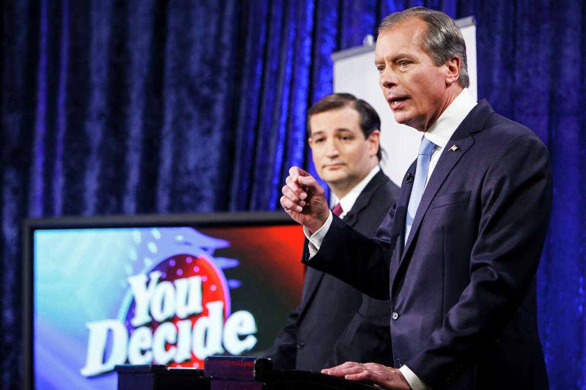 The winner of Tuesday's GOP runoff - Ted Cruz, left, or David Dewhurst - will likely be the next U.S. senator from Texas.