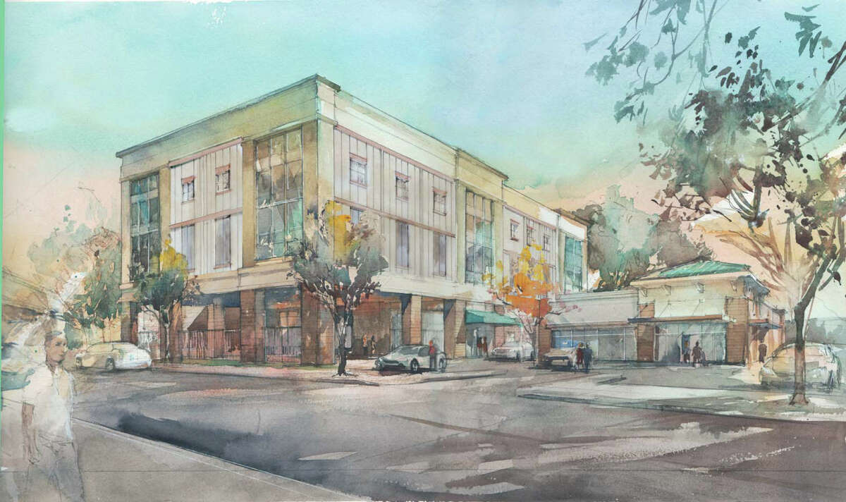 This artist's rendition depicts the building that will replace a dilapidated property at 2101 Commerce Drive in Bridgeport. Self Storage Group Development of Brookline, Mass., broke ground for its newest storage facility this month. Contributed graphic.
