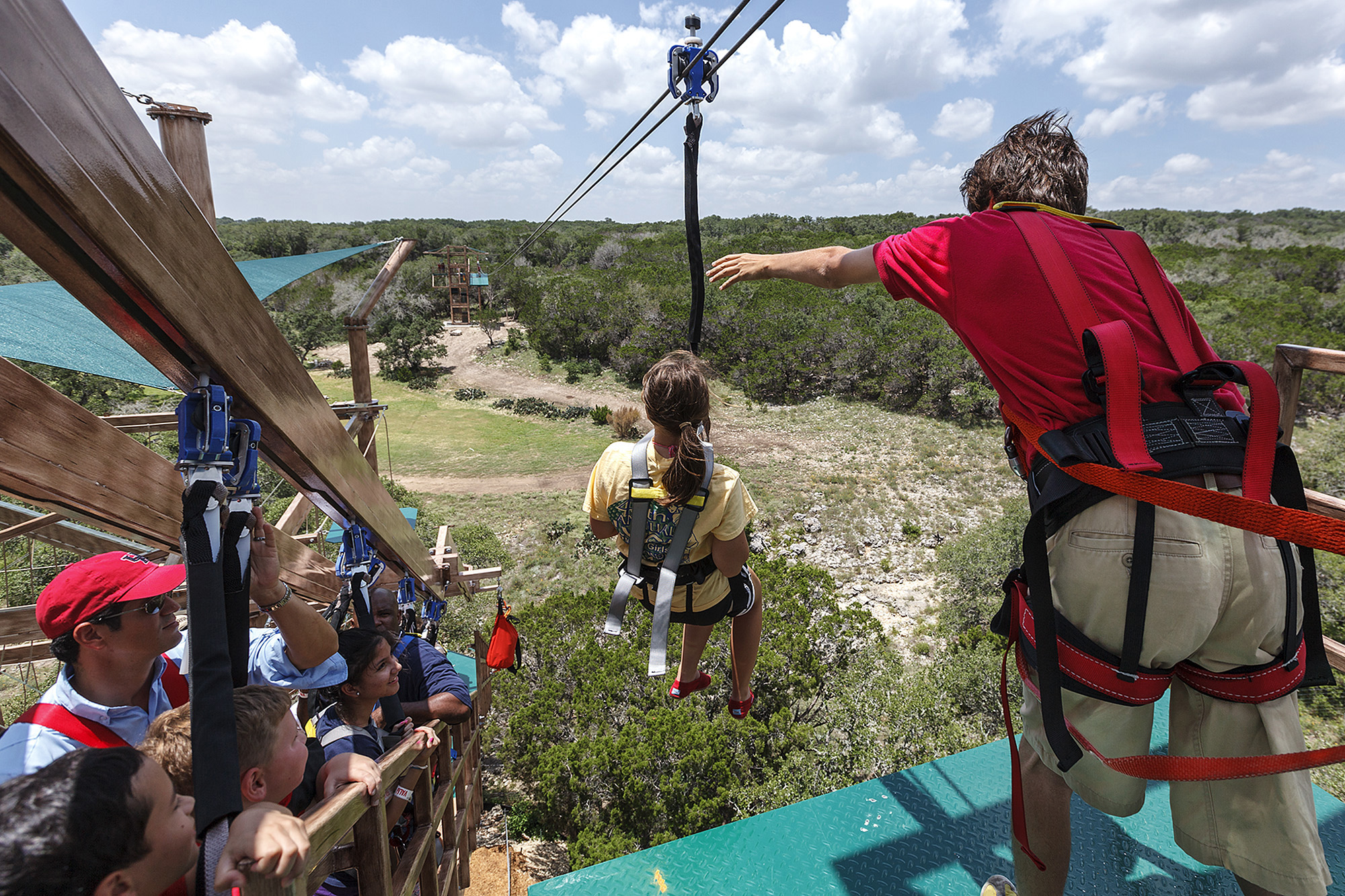 Caverns opens challenge course, zip line