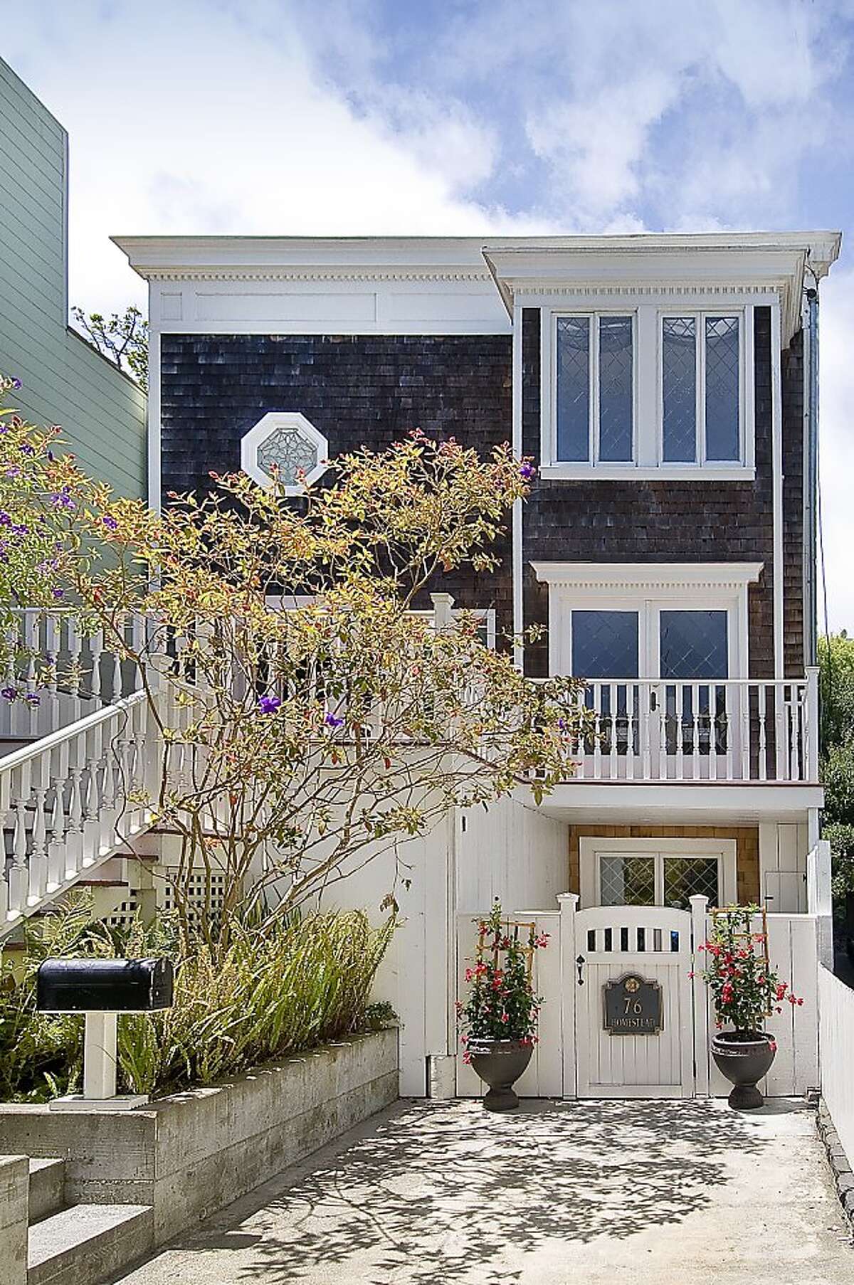 Threestory Noe Valley home with gardens