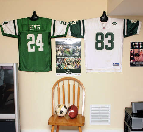 how to hang football jerseys on the wall
