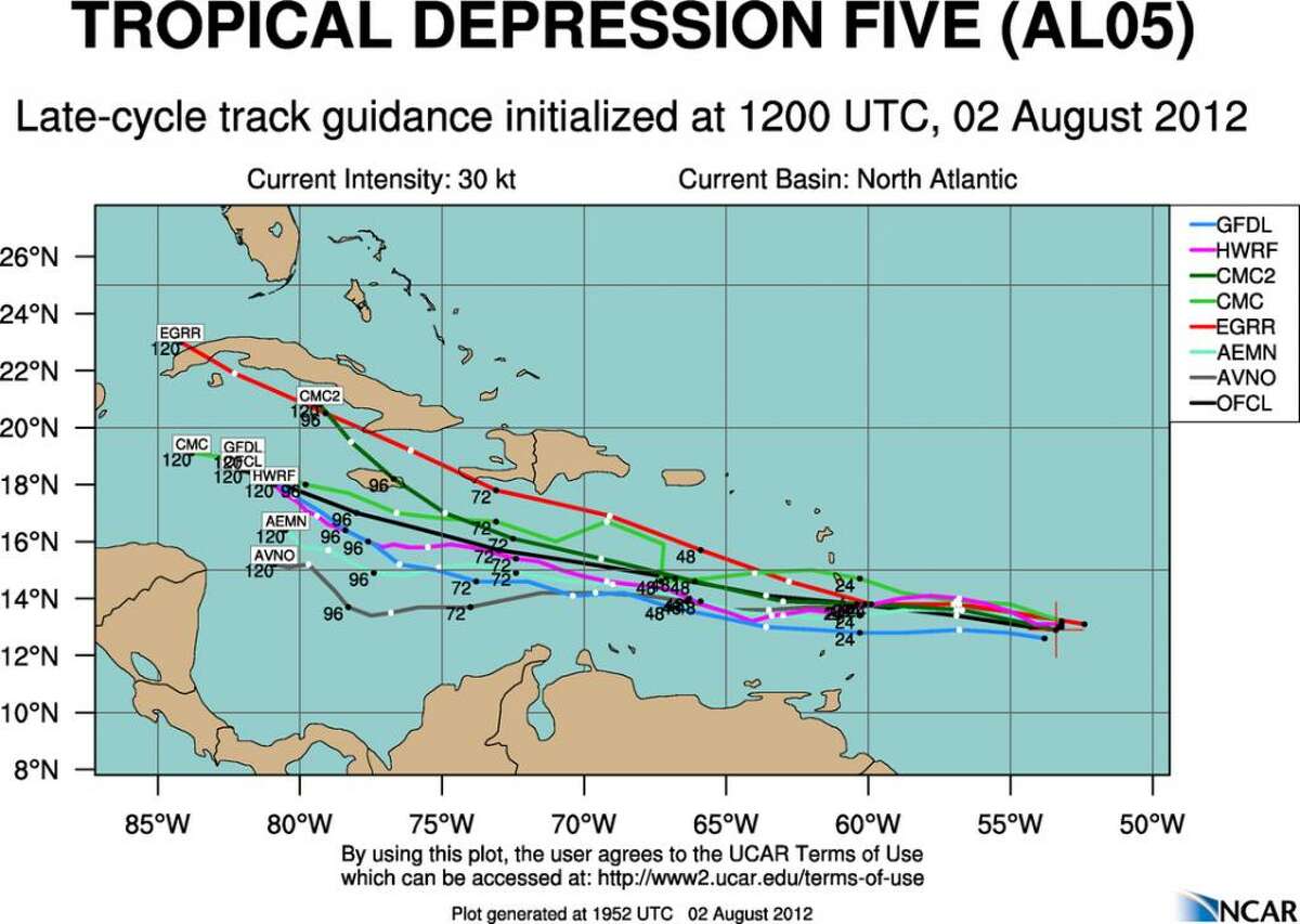 Tropical Storm Ernesto forms, may track toward Gulf