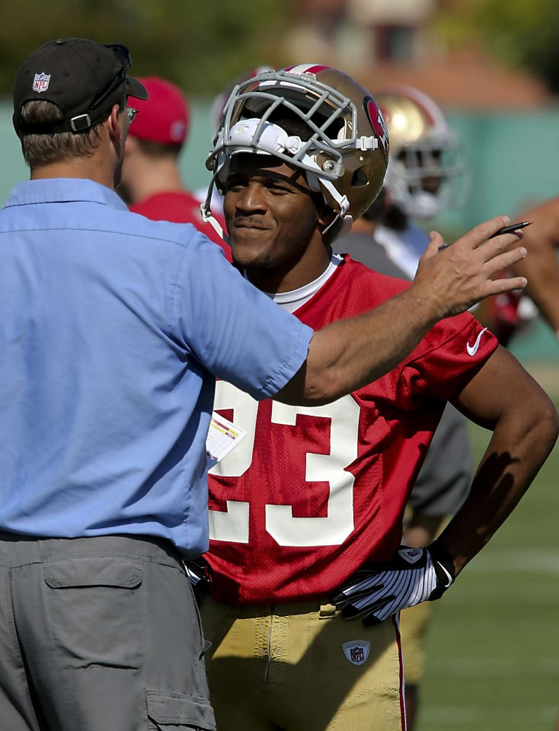Running back James is mastering learning curve