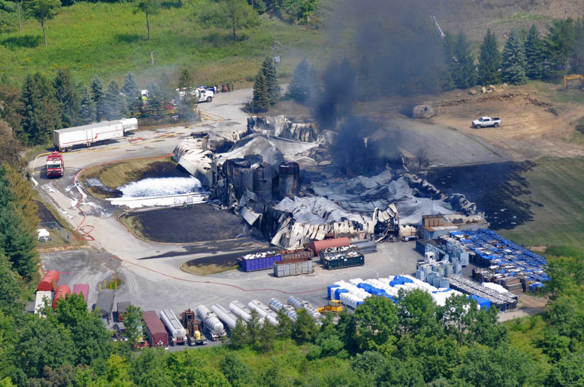 More focus on fire scene
