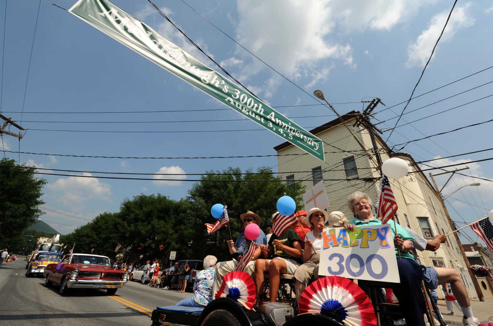 Parade celebrates town's rebirth