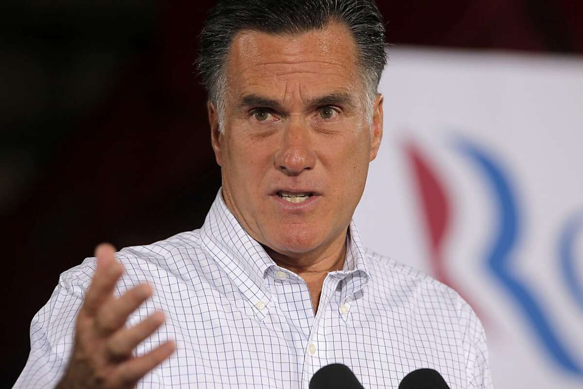 In this Aug. 3, 2012, photo, Republican presidential candidate, former Massachusetts Gov. Mitt Romney speaks to reporters after he campaigned at McCandless Trucking in North Las Vegas, Nev. Leading Republicans on Sunday, Aug. 5, 2012, accused the Senate Democratic leader Harry Reid of lying by passing along an anonymous claim that GOP presidential candidate Mitt Romney hasn't paid taxes for 10 years. Republican Party chairman Reince Priebus called Reid a "dirty liar." (AP Photo/Charles Dharapak)