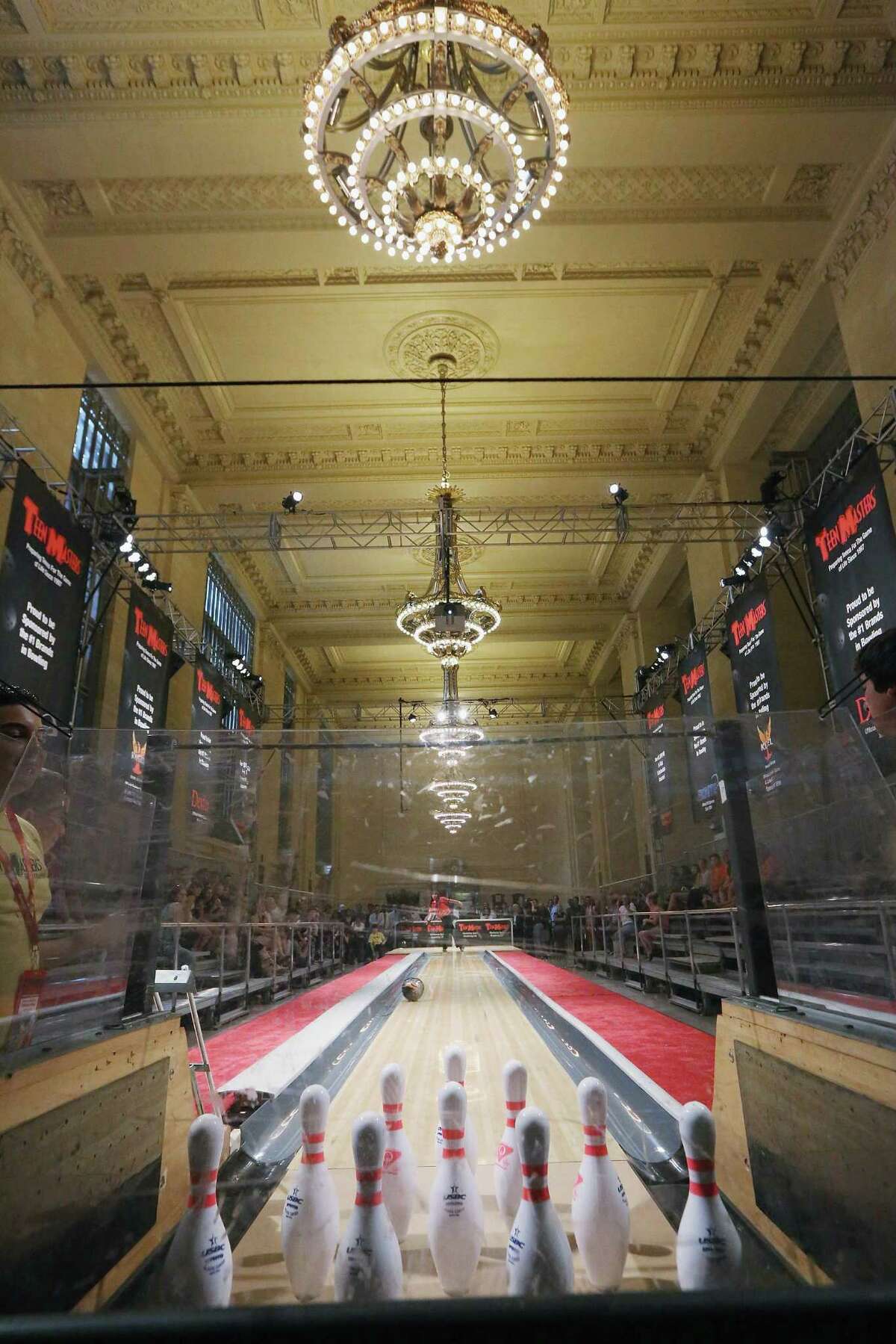 Bowling in Grand Central Terminal