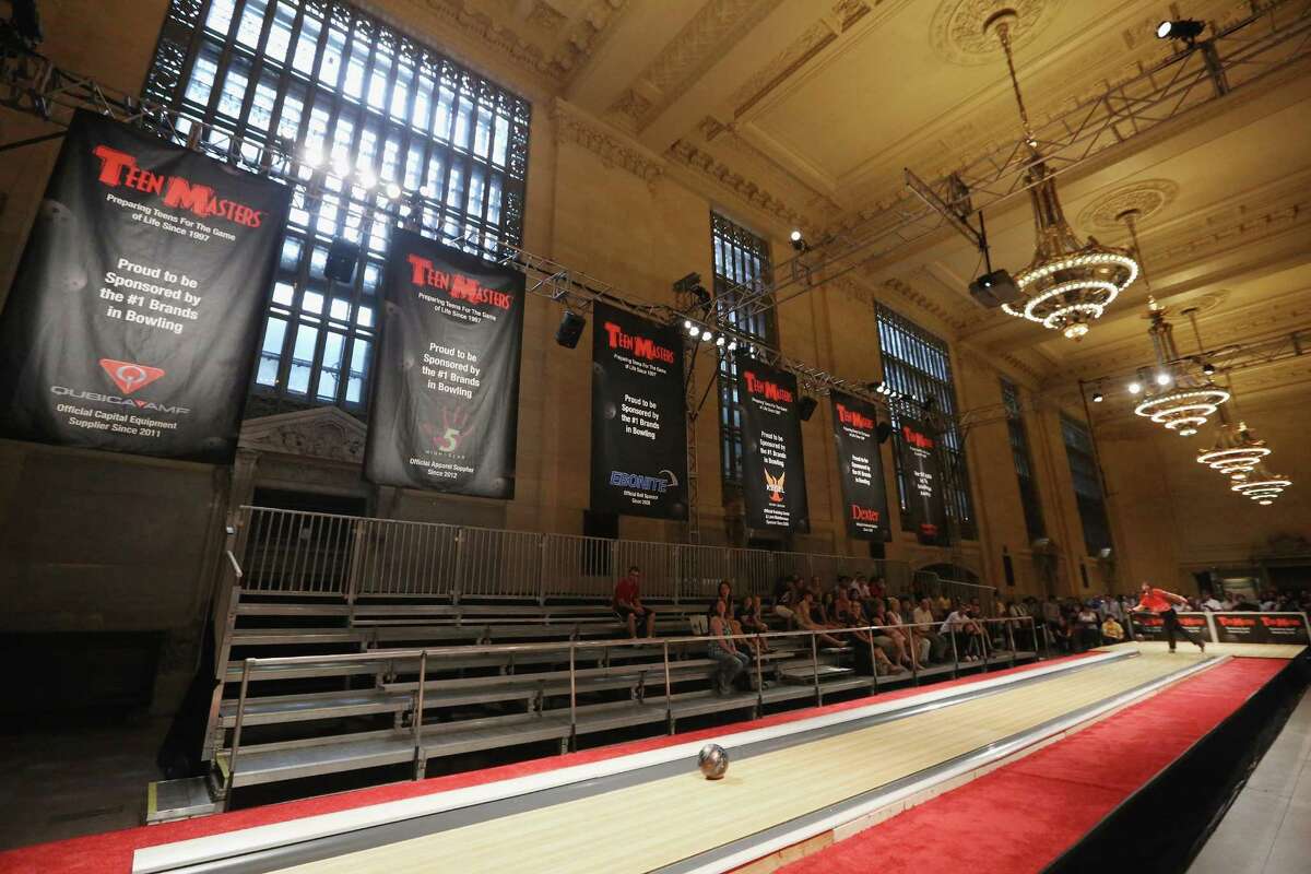 Bowling in Grand Central Terminal