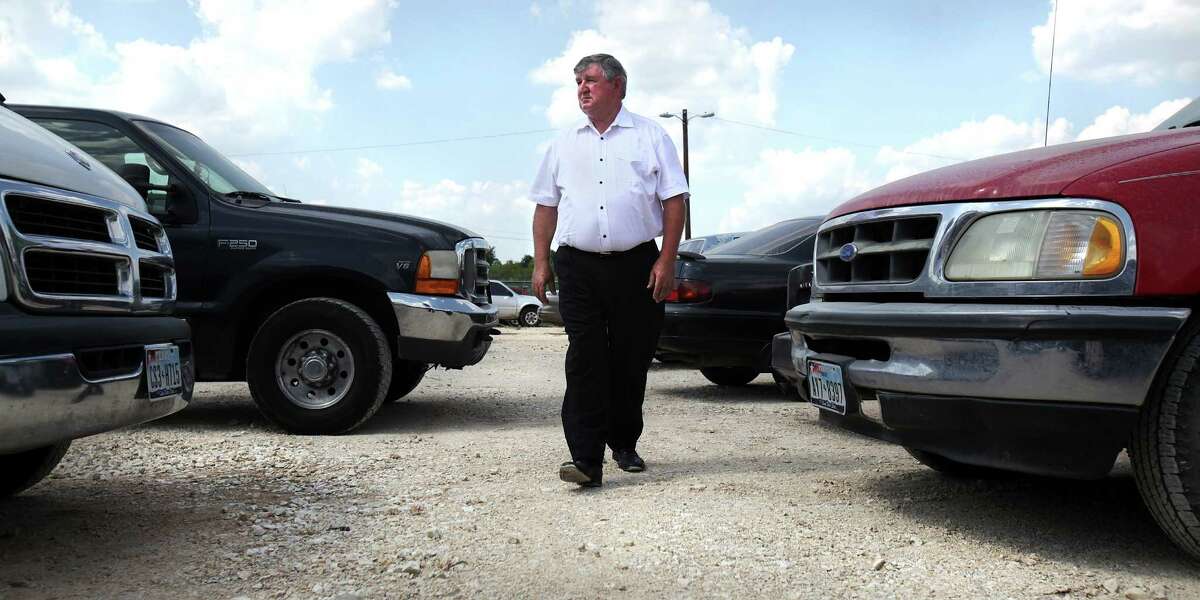 John D. DeLoach, former owner now employee of Bexar Towing, who was arrested Friday Aug. 3 for not lowering the company's towing charges to the city's mandated $85. Tuesday, Aug. 7, 2012.