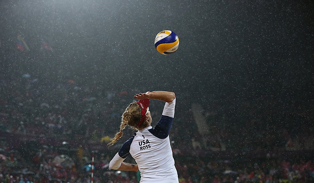 Beach volleyball final is American dream