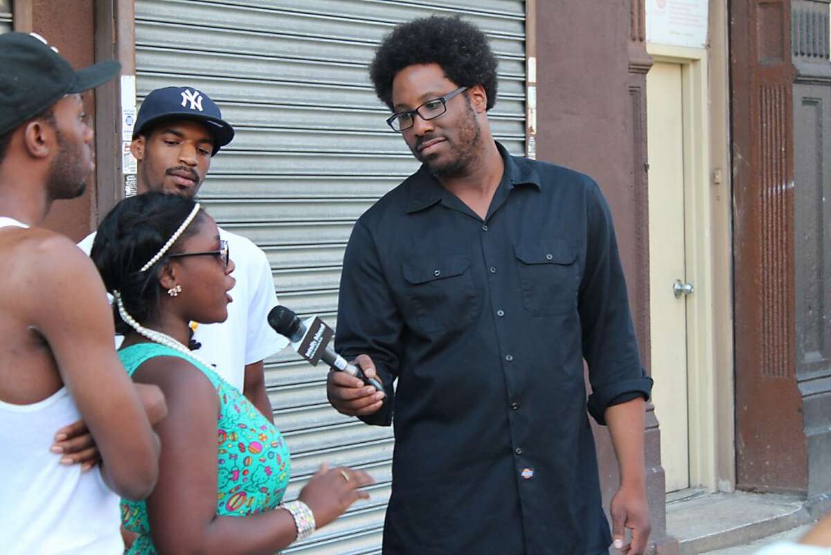 TOTALLY BIASED WITH W. KAMAU BELL: (Airs August 9, 11:00 pm e/p) Pictured: (right) W. Kamau Bell. Kamau Bell interviewed residents of Harlem about New York's "stop and frisk" law on the premire of his show on FX