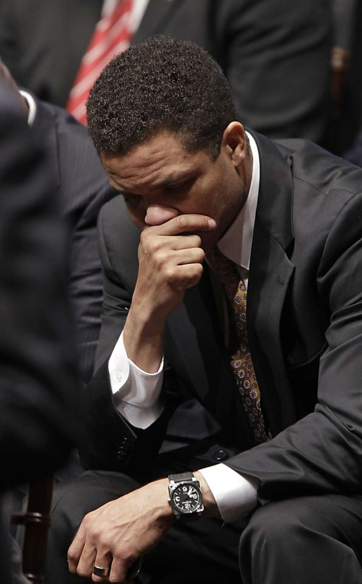 In this Jan. 5, 2011 file photo, Rep. Jesse Jackson, Jr., D-Ill., is pictured before a ceremonial swearing in of the Congressional Black Caucus on Capitol Hill in Washington. When Jackson disappeared on a mysterious medical leave in June 2012, it took weeks for anyone there to notice. Jackson has never lived up to the high expectations on the national stage. But none of that seems to matter in his district, where he's brought home close to $1 billion in earmarks and other funding and won every election since 1995 in a landslide, despite nagging ethical questions over links to imprisoned former Gov. Rod Blagojevich. The dual roles could help explain why the Democrat has given so few details of his medical leave. (AP Photo/Charles Dharapak, File)