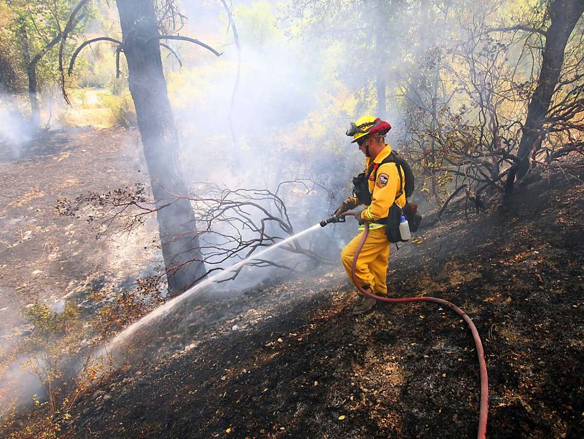 Clear Lake fire still burning, little risk