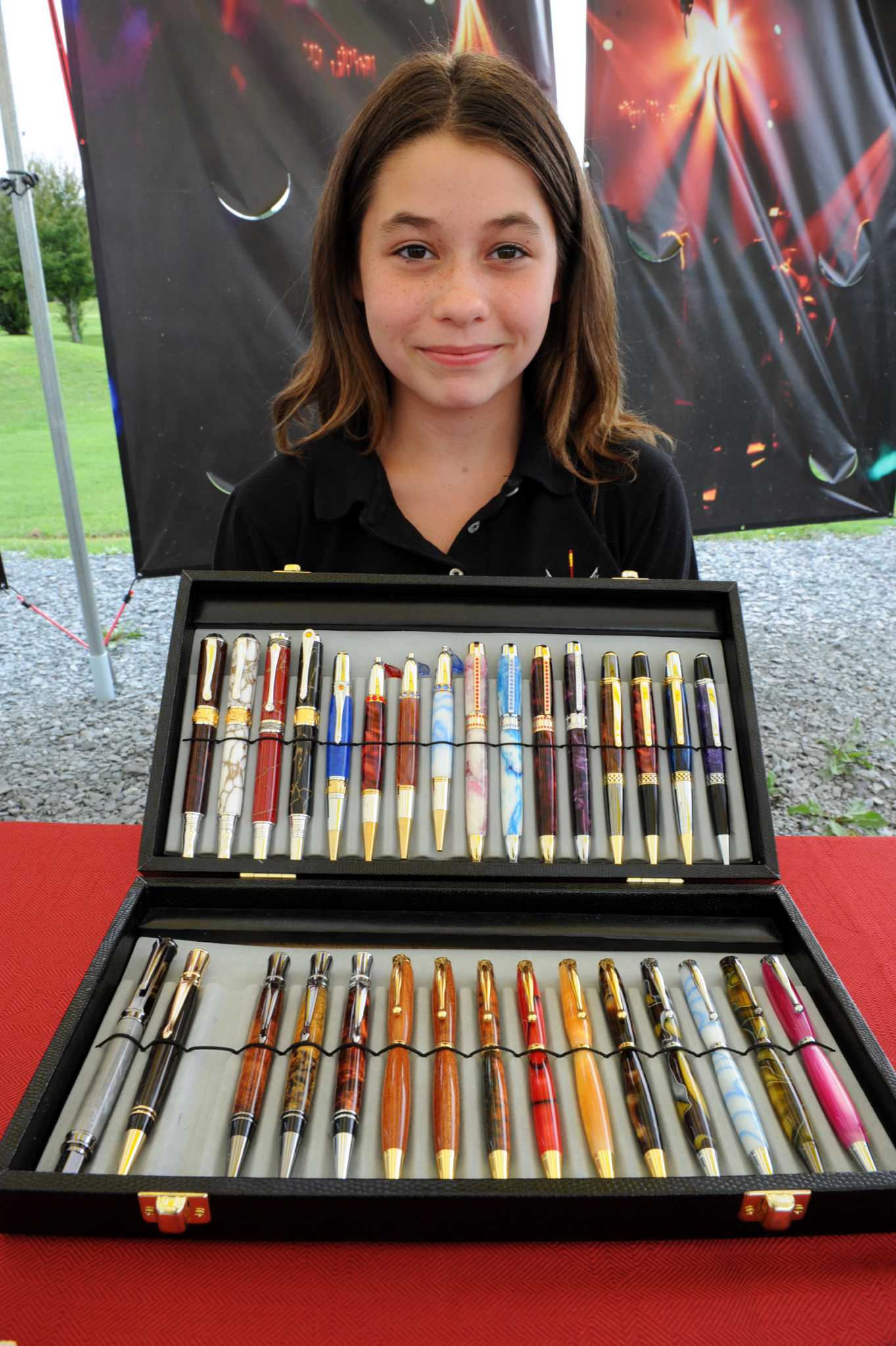 Girl's pens are the write stuff