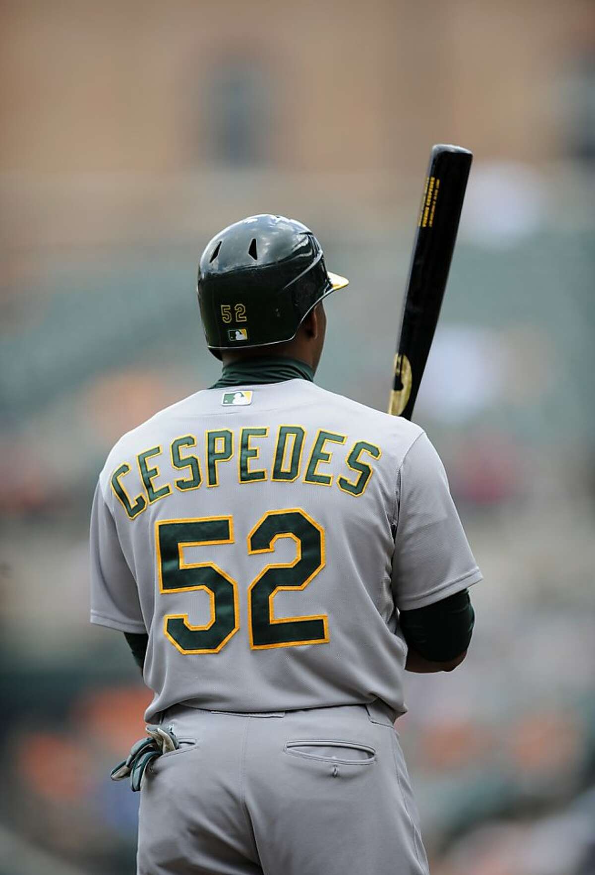 A's Céspedes is good and getting better