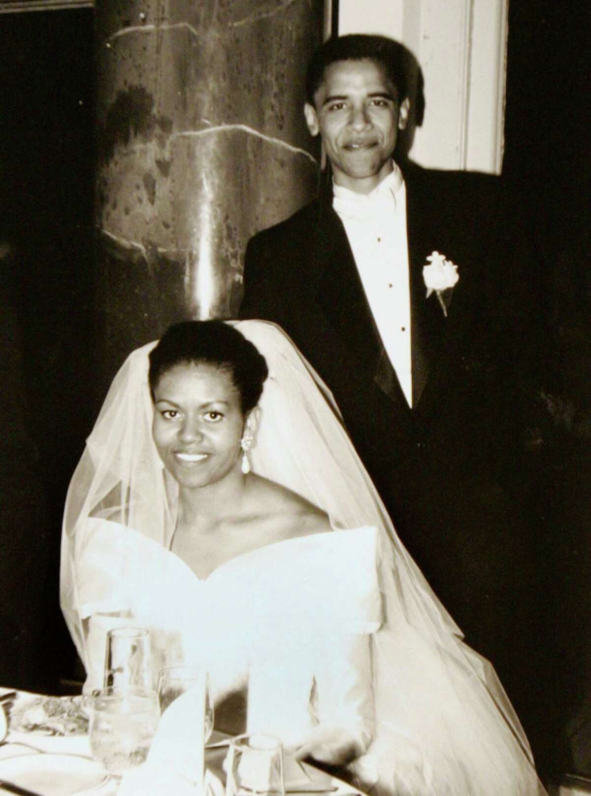 Michelle, Barack Obama through the years