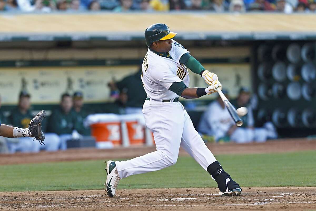 A's Céspedes is good and getting better