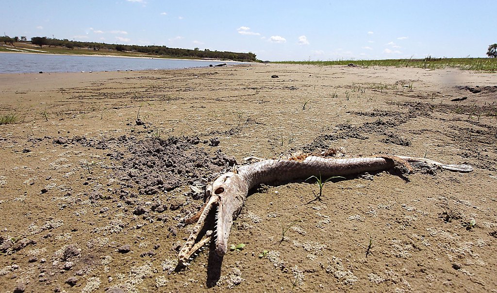 Giant Vortex Draining Lake Texoma