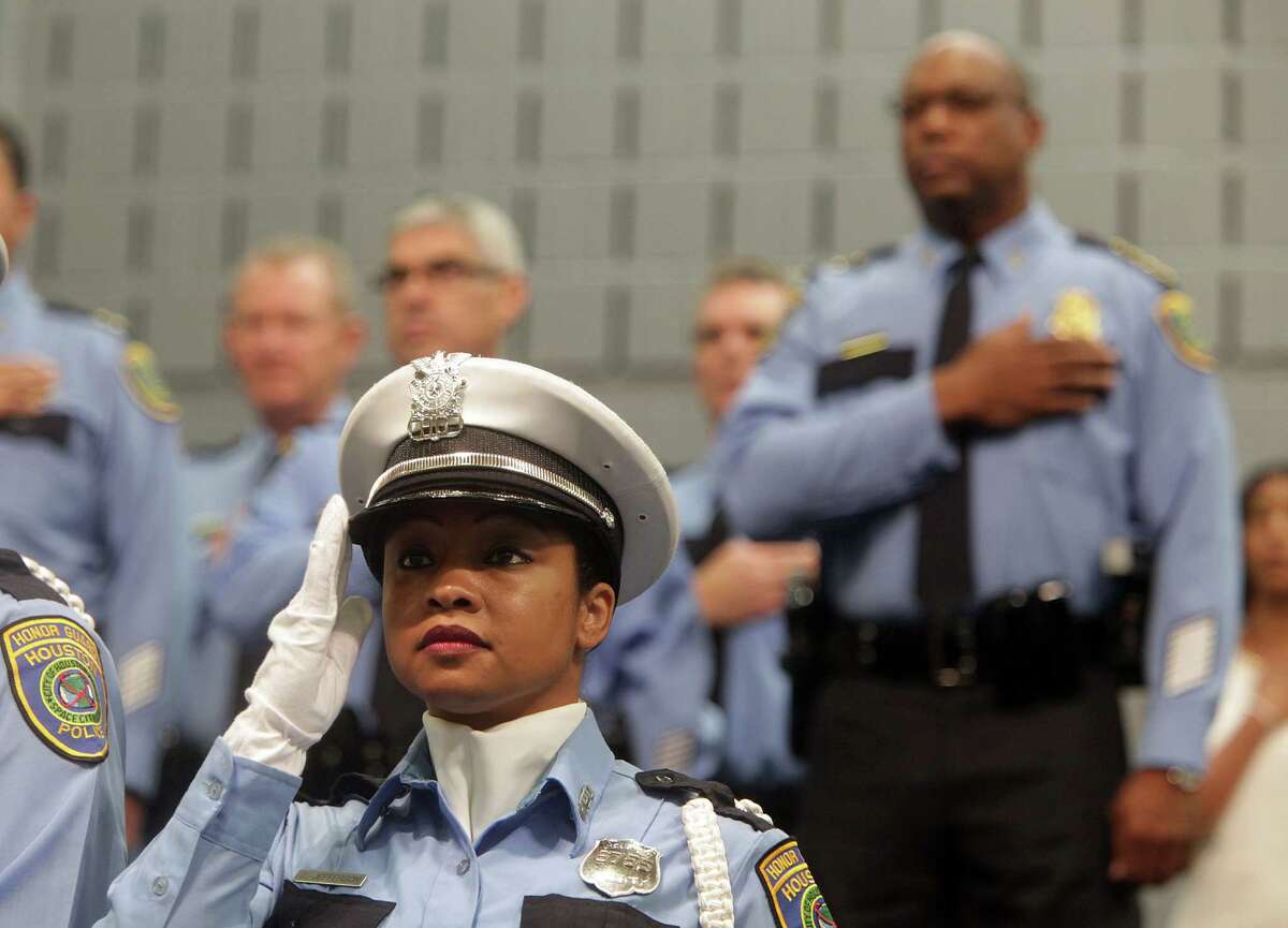 Houston Police Academy honors outstanding performances.