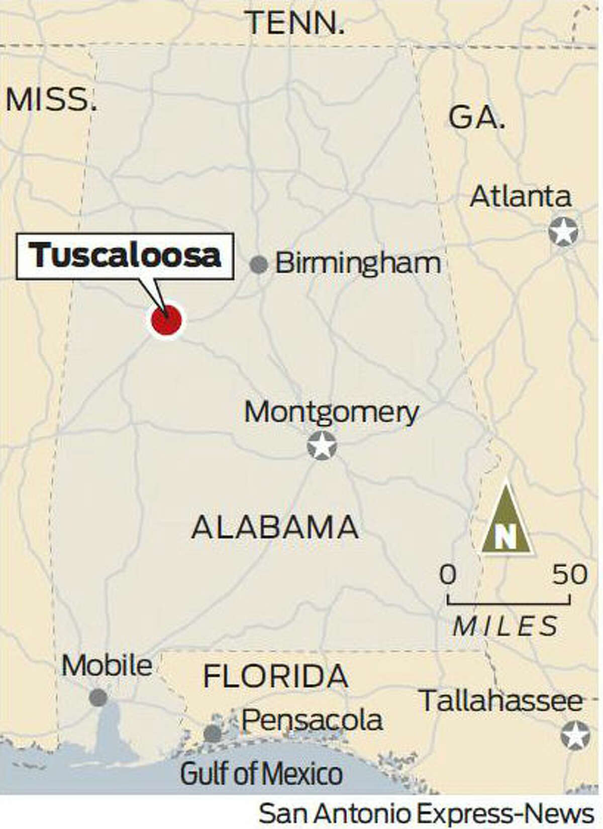 All about Tuscaloosa and Alabama