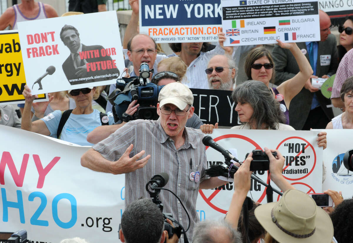 Hundreds march in opposition to fracking
