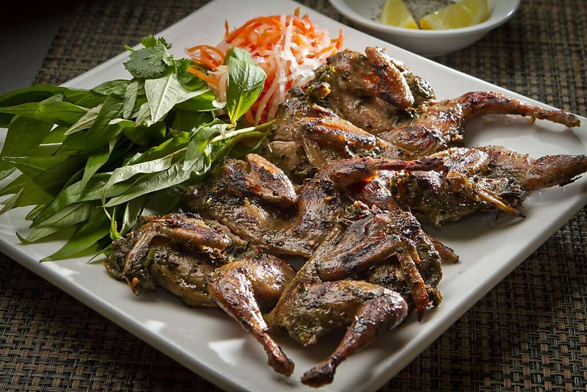 The Grilled Quail at Saba Vietnamese Cafe in Redwood City, Calif., is seen on Thursday, August 23rd, 2012.