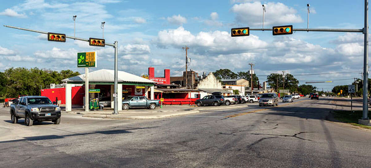 Intersection of Boerne Stage Road and IH-10 access road at Leon Springs on July 23, 2012.