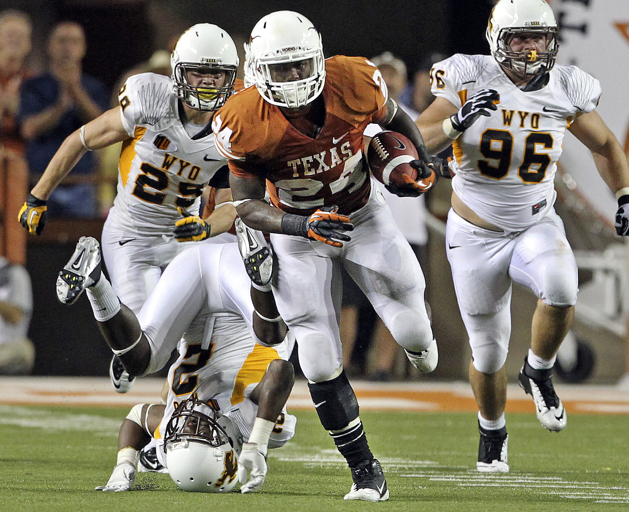 Texas opens with victory over Wyoming