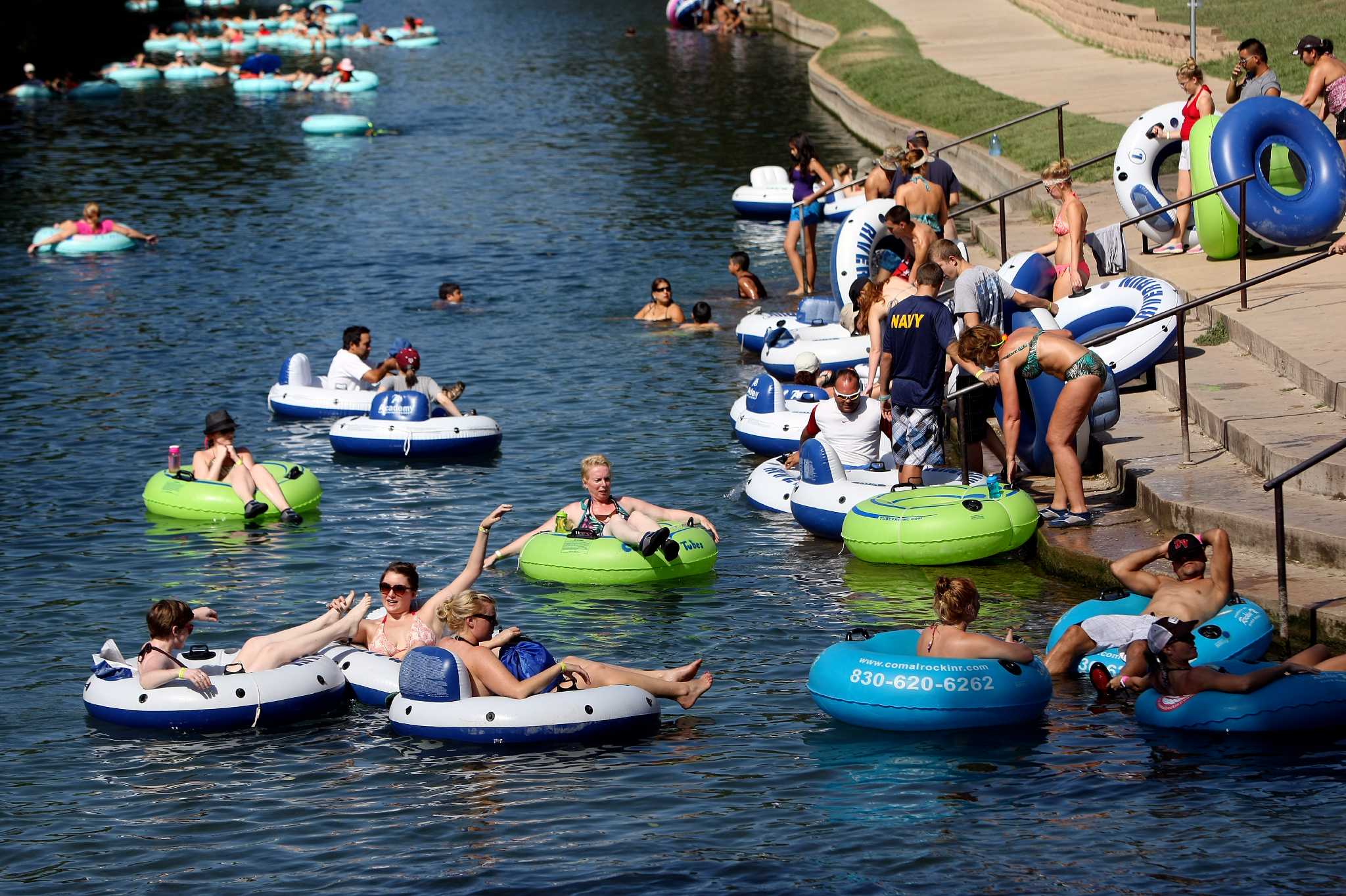 Smaller tubing crowds seen on rivers San Antonio ExpressNews