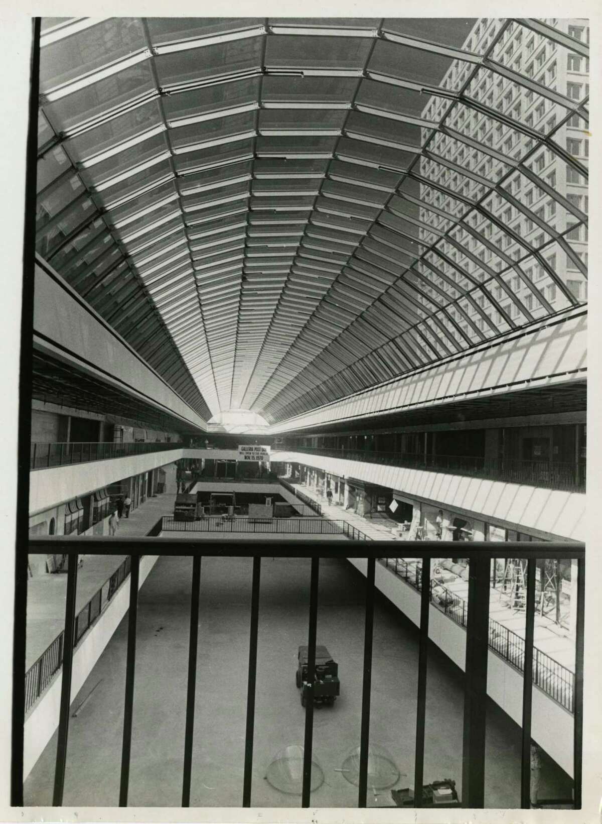 The Galleria as it appeared a couple of weeks before it opened Nov. 15, 1970, bringing three levels of shops, galleries and restaurants to Houston.