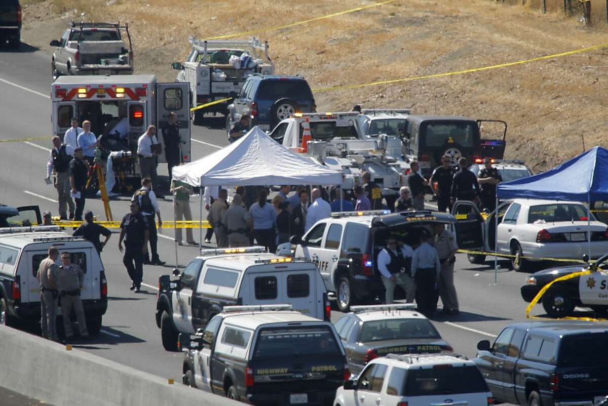 CHP officer critical, I-680 suspect dead