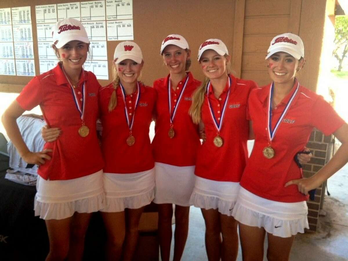 The Woodlands Lady Highlanders, led by junior Kelly McGovern, from left, senior Abbie Driggers, senior Nicole Budnik, freshman Brooke McDougald and freshman Cheyenne Knight, are headed to the UIL state tournament.