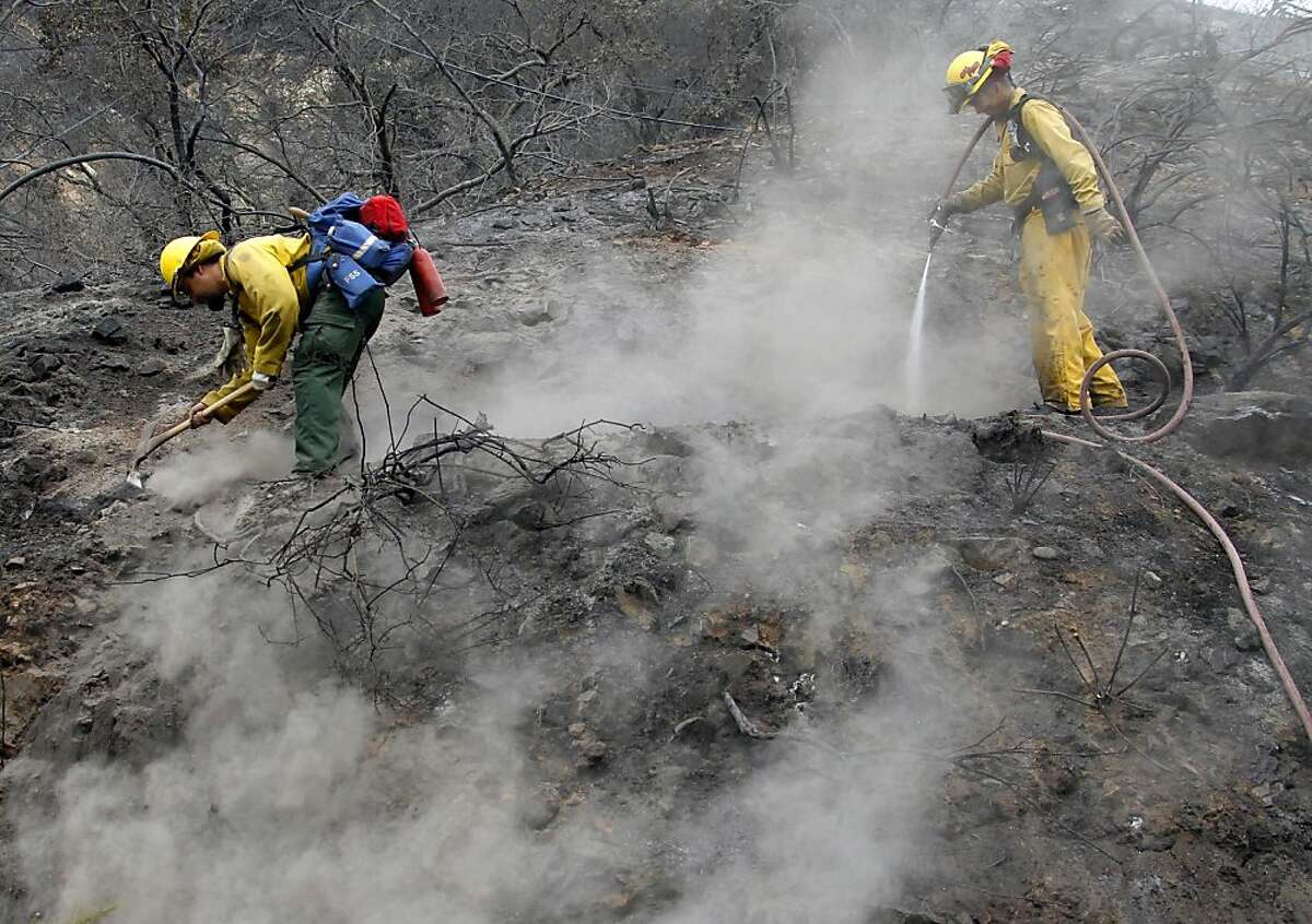 Angeles National Forest Fire Partly Contained