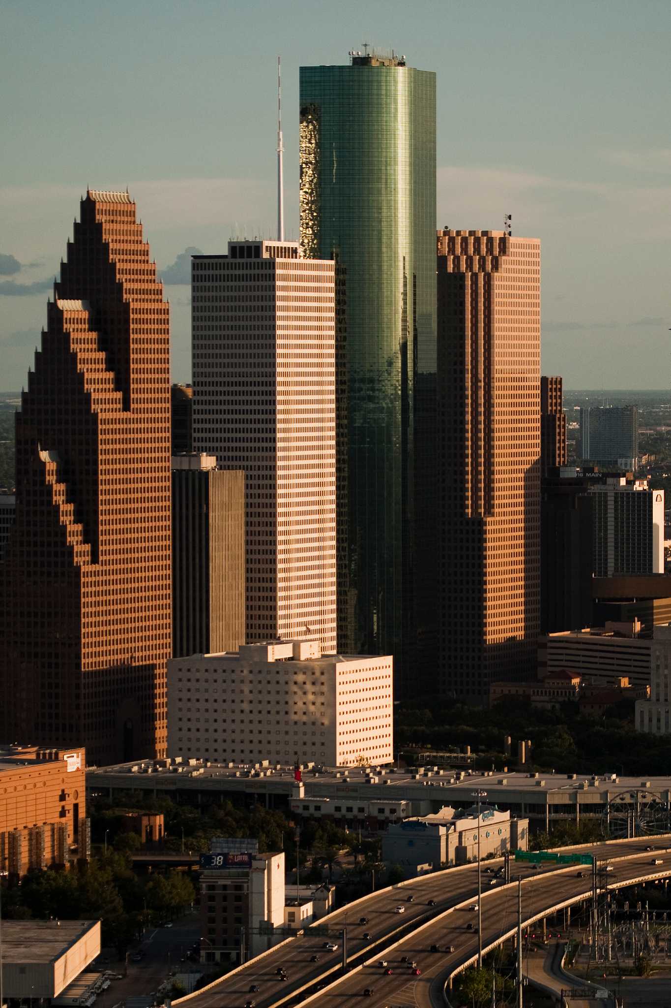 Highrises under construction in the Houston area