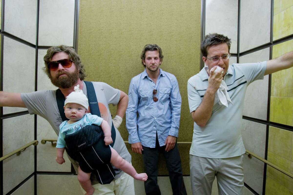 (L-r) ZACH GALIFIANAKIS as Alan, Baby Tyler, BRADLEY COOPER as Phil and ED HELMS as Stu in Warner Bros. Pictures' and Legendary Pictures' comedy "The Hangover," a Warner Bros. Pictures release. PHOTOGRAPHS TO BE USED SOLELY FOR ADVERTISING, PROMOTIONAL, PUBLICITY OR REVIEWS OF THIS SPECIFIC MOTION PICTURE AND TO REMAIN THE PROPERTY OF THE STUDIO. NOT FOR SALE OR REDISTRIBUTION.
