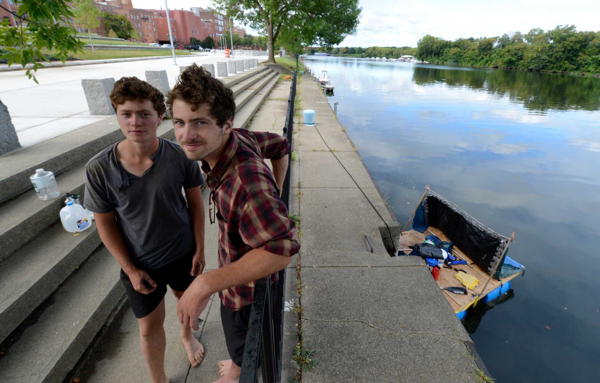 Photos: A homemade raft, the Hudson and adventure