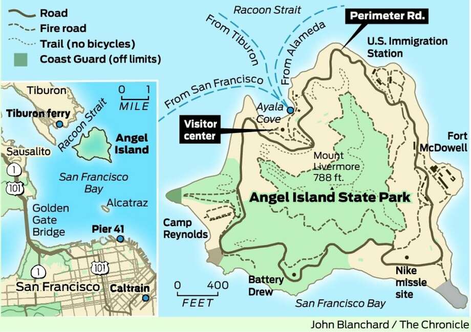 Image result for angel island biking map