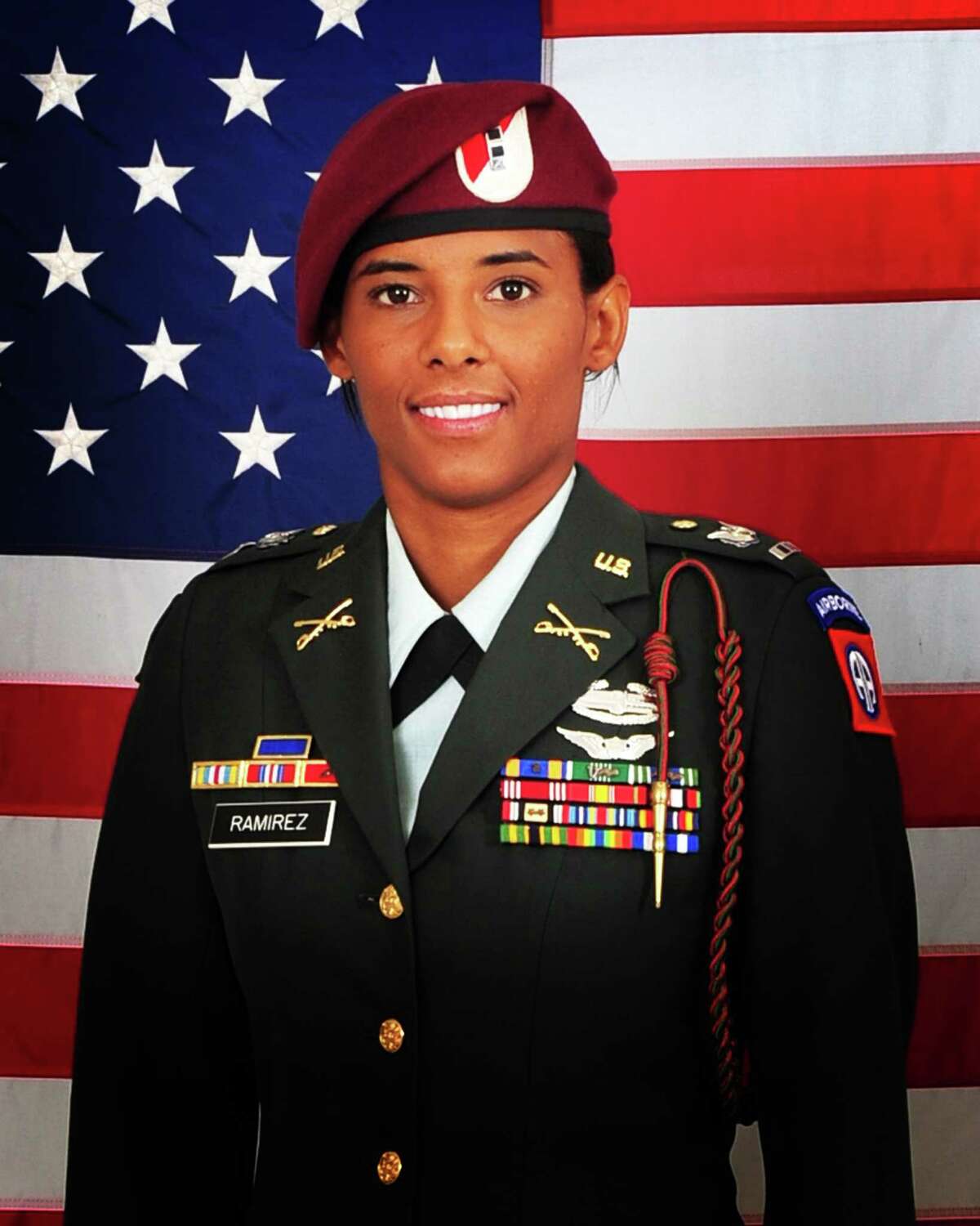 Chief Warrant Officer 2 Thalia Ramirez. Ramirez was killed when her OH-58D Kiowa Warrior helicopter crashed in eastern Afghanistan Sept. 5, 2012. Ramirez was assigned to Troop F, 1-17 Air Cavalry Regiment, 82nd Combat Aviation Brigade, 82nd Airborne Division.
