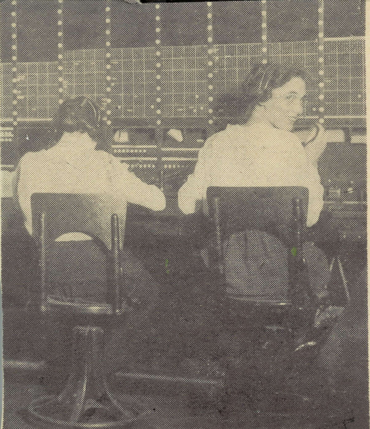 An operator at central switchboard at Southwestern Bell Telephone Co. in 1916.