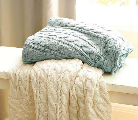 Snuggle Worthy Cable Knit Throws Sfgate