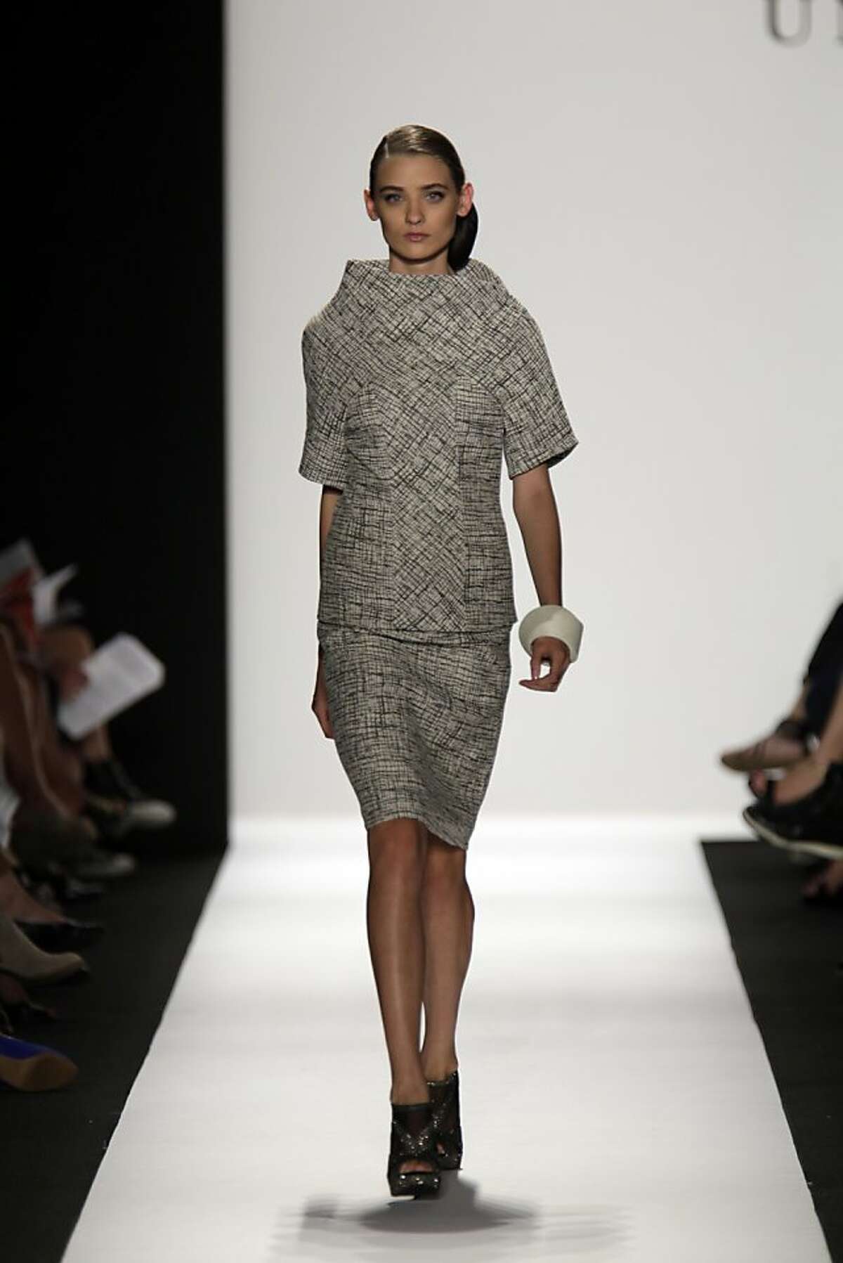 Runway looks by Tanja Milutinovic at the Academy of Art fashion show Sept. 27.