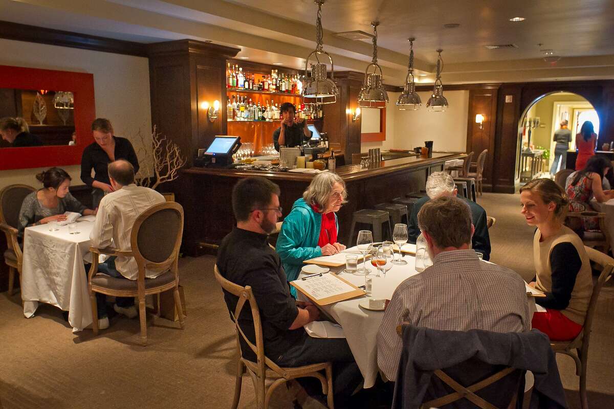 Diners enjoy dinner at Plaj restaurant in San Francisco, Calif., on Saturday, September 1st, 2012.