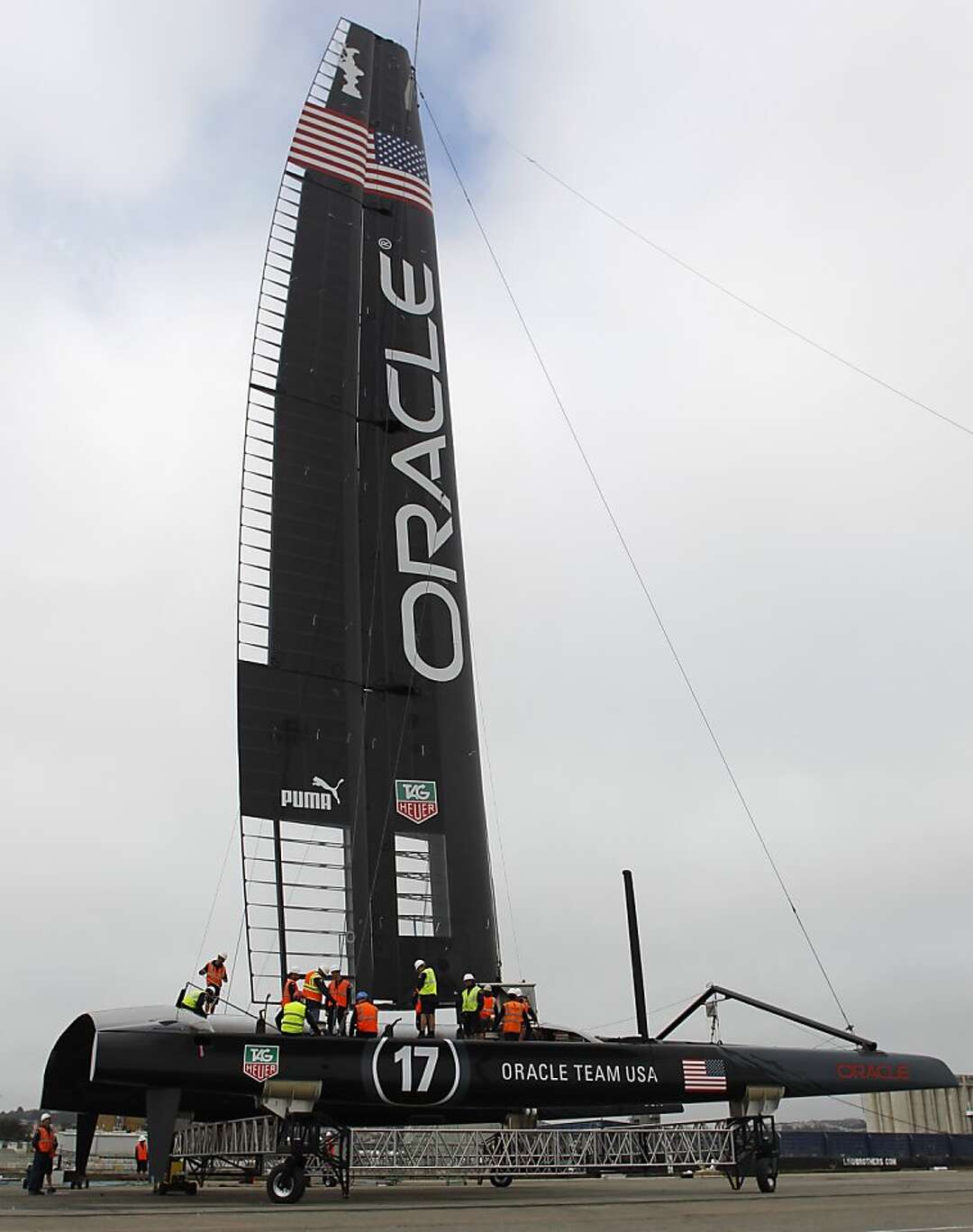 Oracle Racing readies America's Cup boat