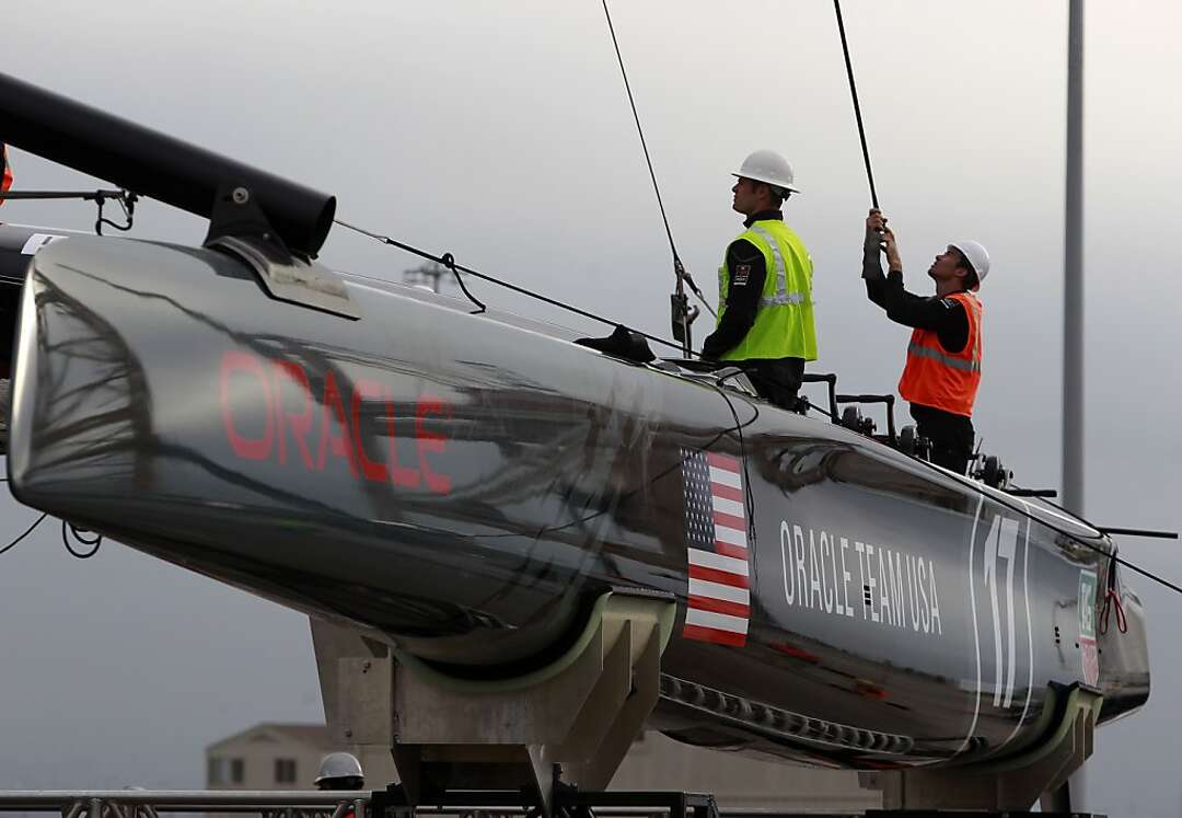 Oracle Racing readies America's Cup boat