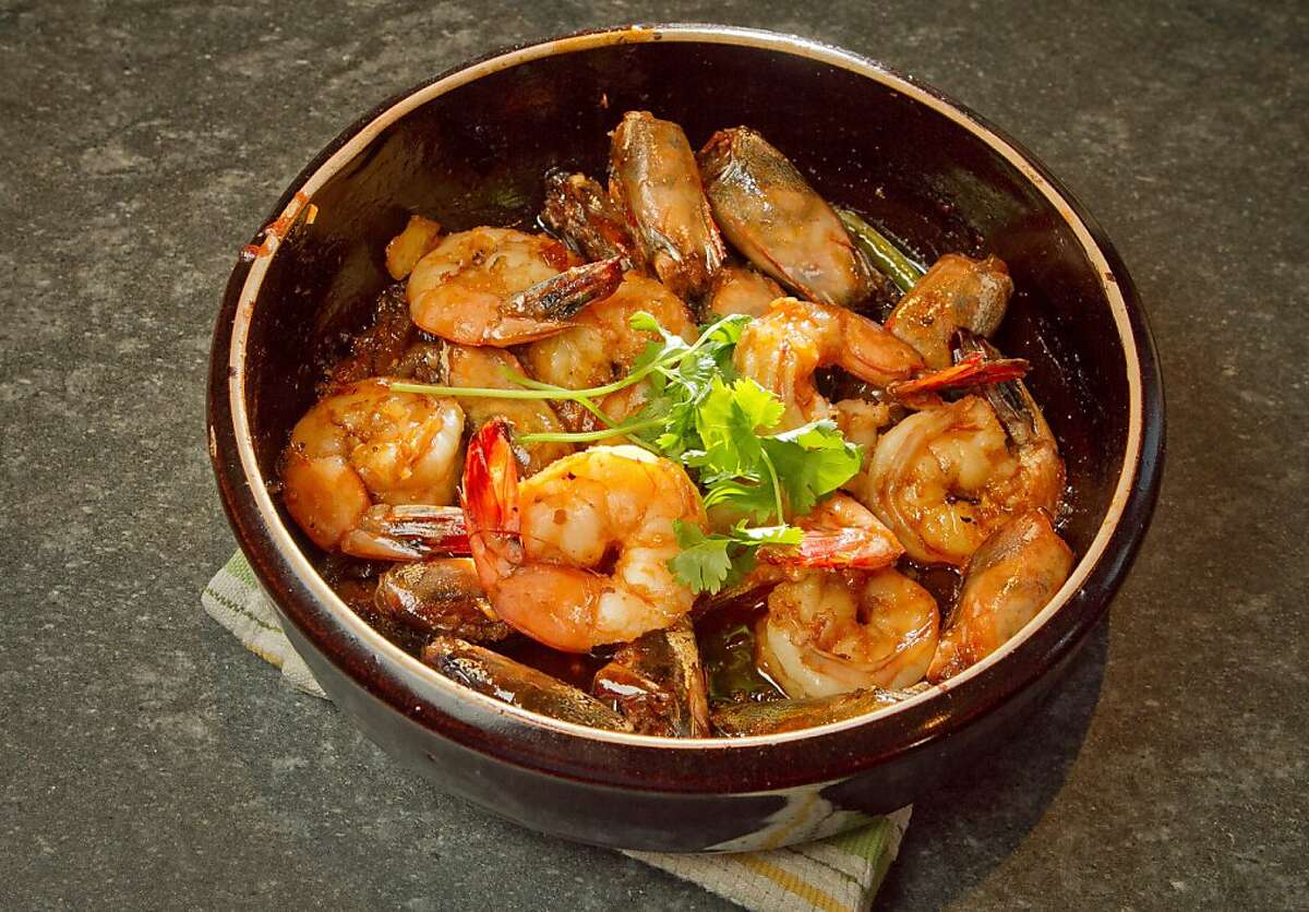 Chef Charles Phan's Carmelized Lemongrass Shrimp from his cook book in Mill Valley on Tuesday, September 11th, 2012.