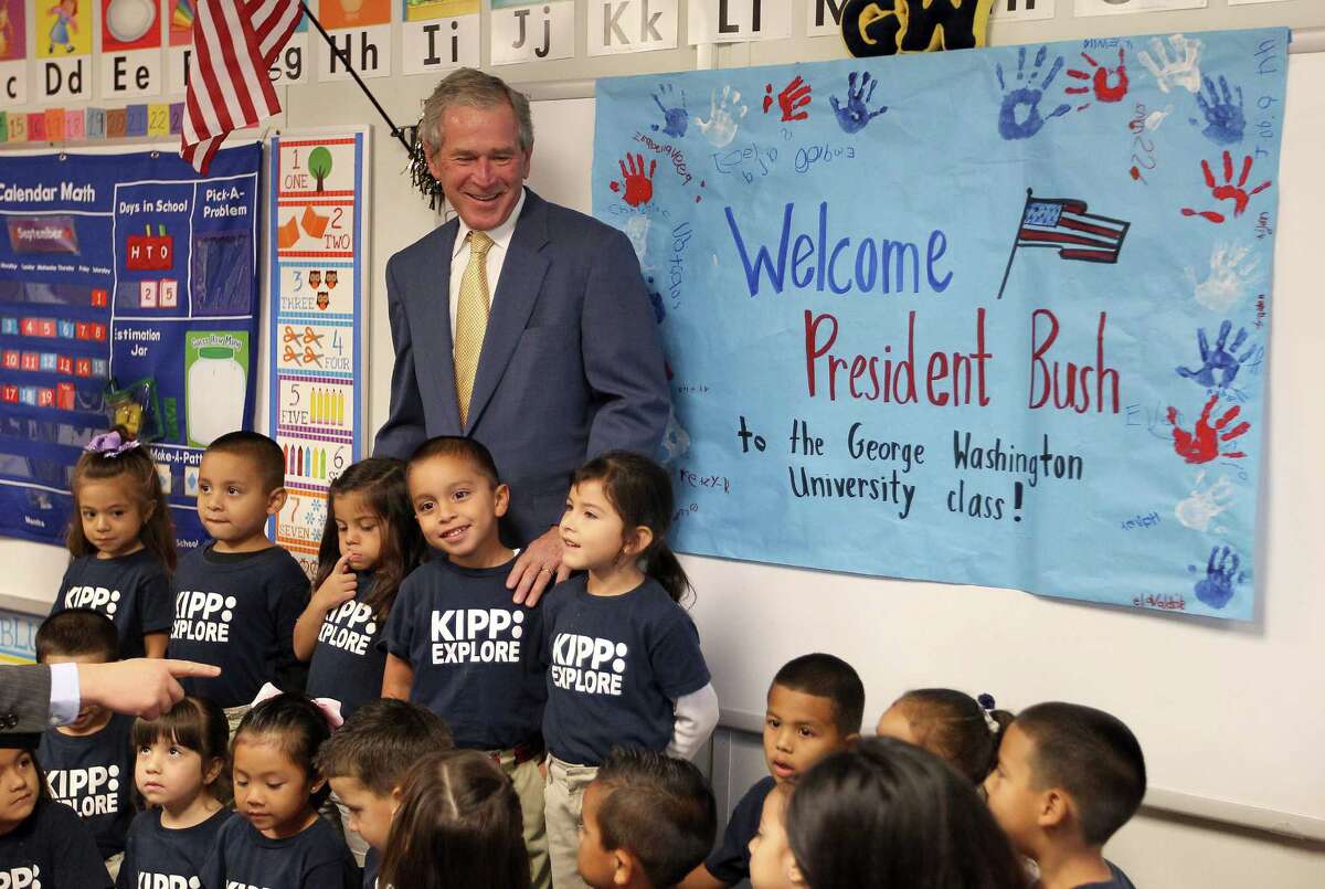 George W. Bush drops by KIPP