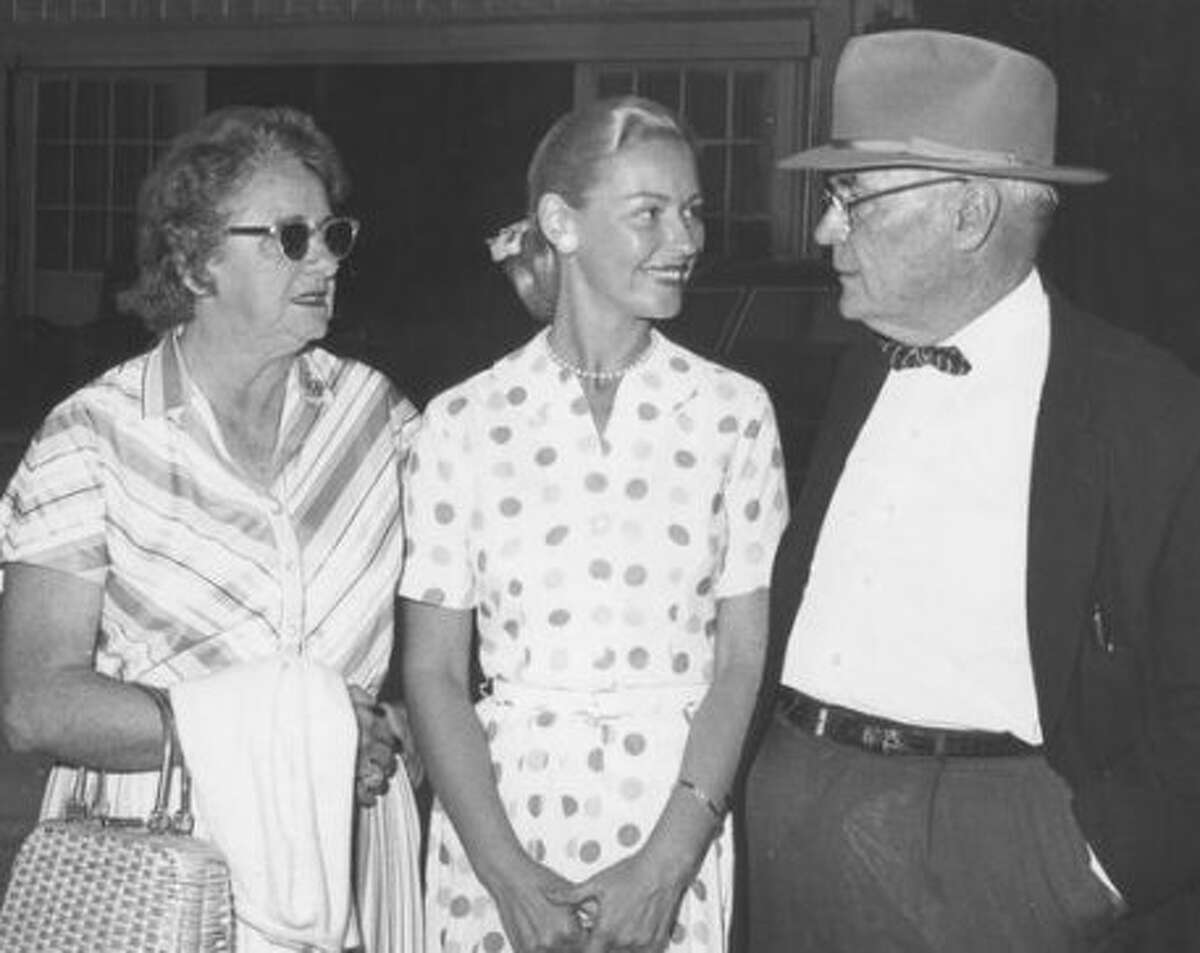 From the June 4, 1964, Houston Post: “These people may shed a tear at the Pin Oak Horse Show tonight: Mr. and Mrs. Ash Robinson and their daughter, Joan Robinson Hill, center. Joan’s great show horse, ‘Precious Possession,’ will be retired tonight in impressive ceremonies at the show.” (Post file)